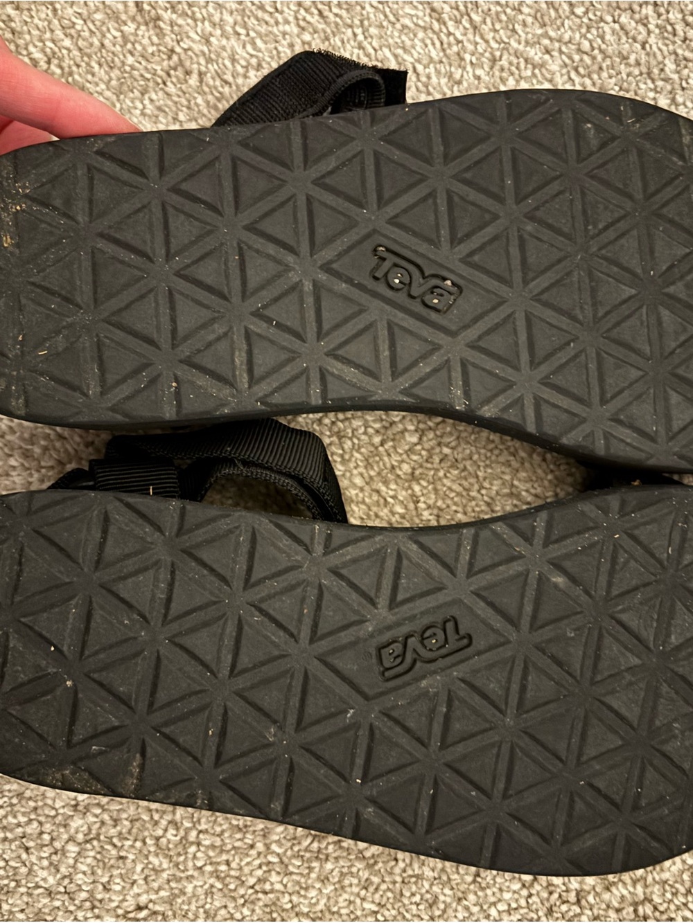 Teva Black Strap Sandals - Picture 3 of 4